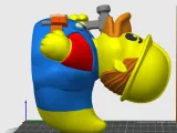 Rubber Duck Rumi - Bob builder - 3D print-2