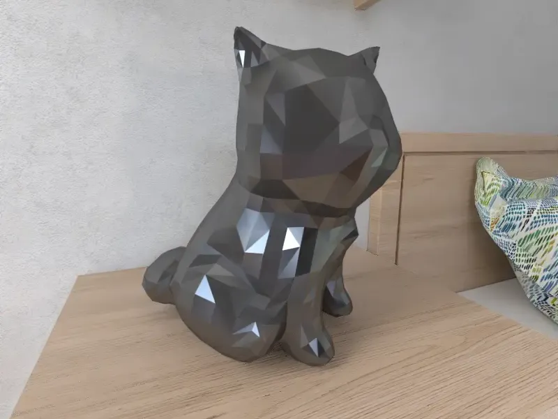 Shiba Inu Dog Lowpoly Low poly