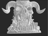 Fantasy skull dice tower-0