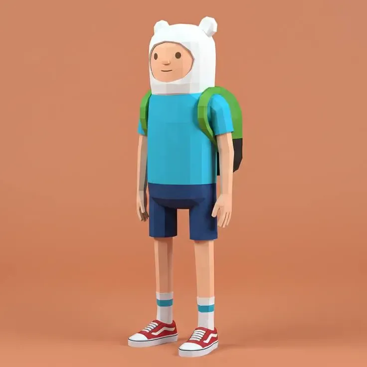 Finn the Human lowpoly