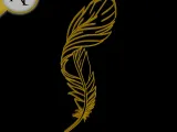 Feather - Line Art - 2D Wall Art Decor-0