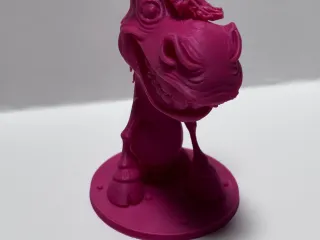 Cartoon donkey bust