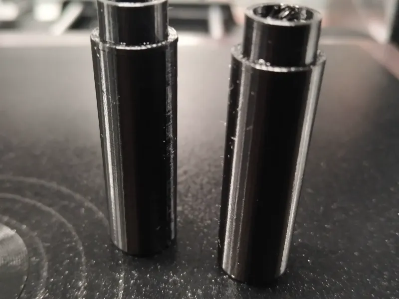 Large self- connecting connector, leg, arm, cylinder etc