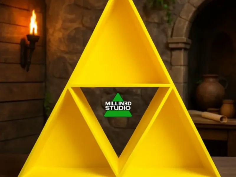 Legend Of Zelda Tri-Force Shelving