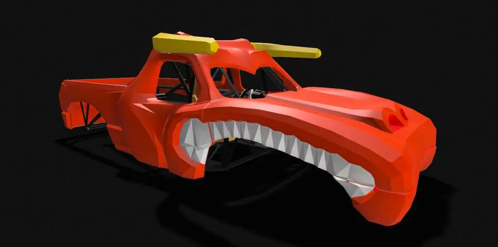 RC 1:12 EL TORO LOCO BODYSHELL MONSTER TRUCK