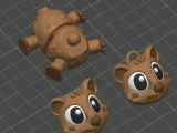 Articulated Wombat 3D Print File: Flexi Fidget Toy-6