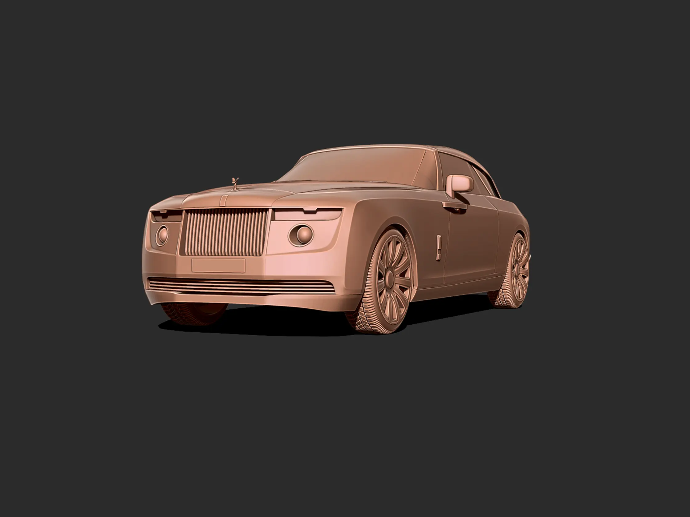 Rolls Royce Boat Tail 3D Print model