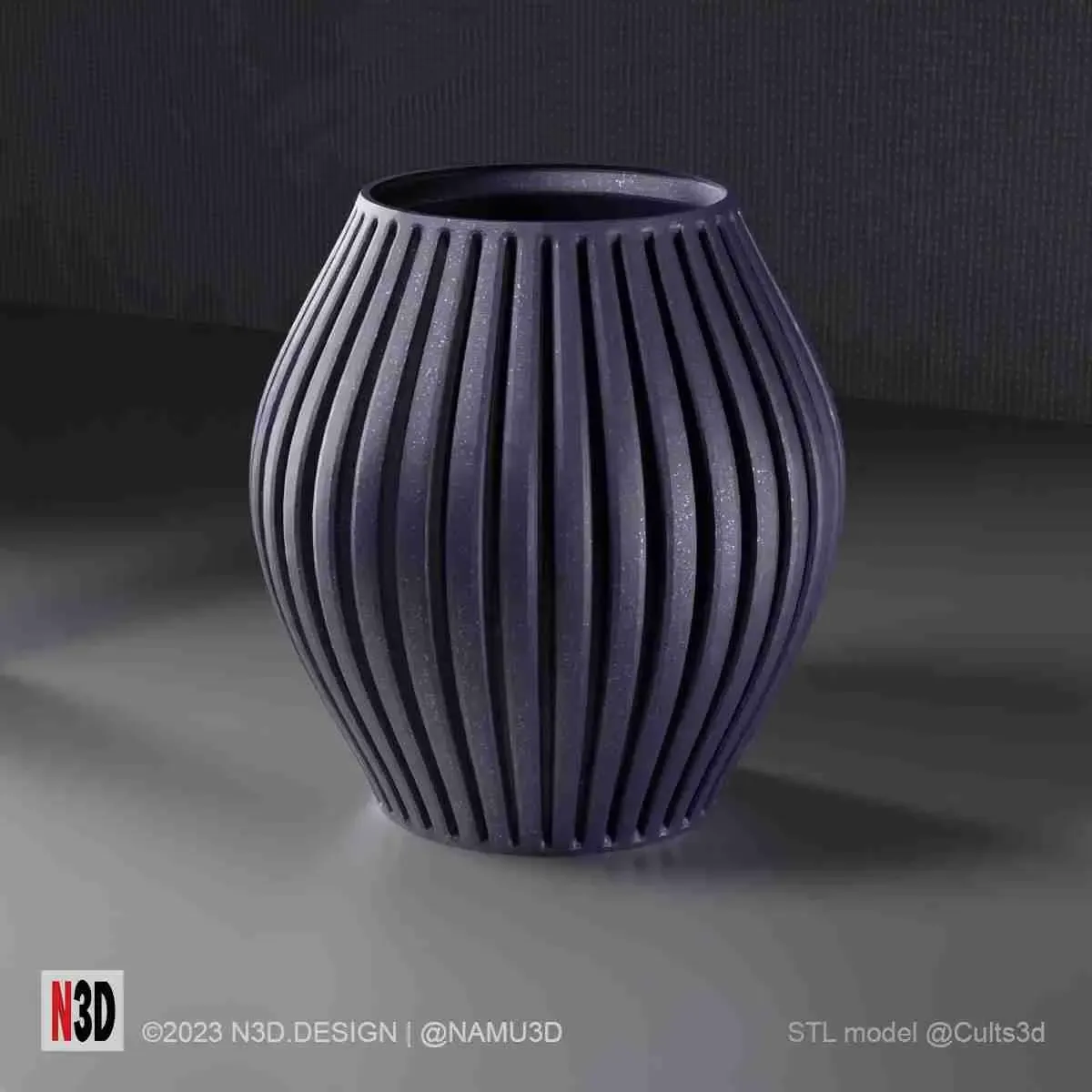 Vase 1002 - Striped vase