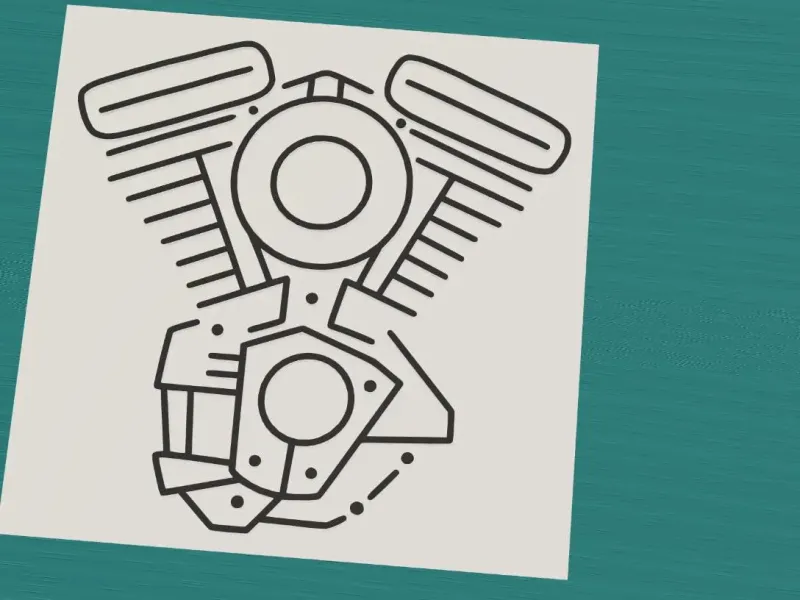Motorcycle V engine