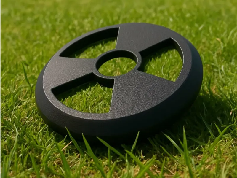 Frisbee with Radioactive Symbol