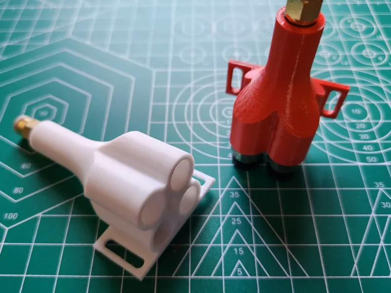 Einfacher reibungsarmer 4-zu-1 Filament-Verteiler