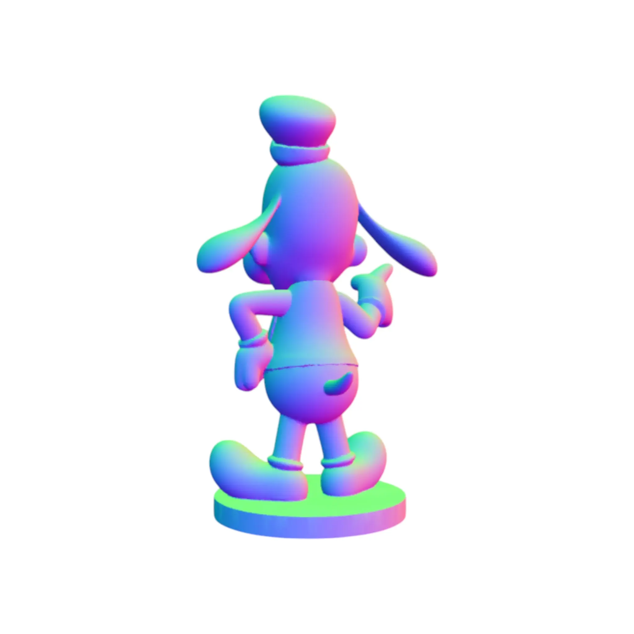 Funny Dog Character 3D Printer Model