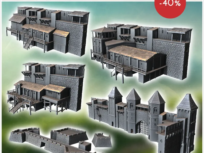 Medieval fortification pack No. 1