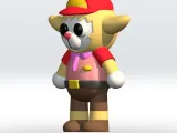 Aj Alpaca STL file 3D Model Roblox Piggy 3mf Multicolor-1
