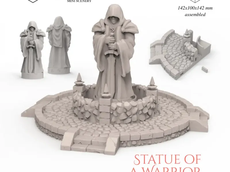 Estátua de um guerreiro
