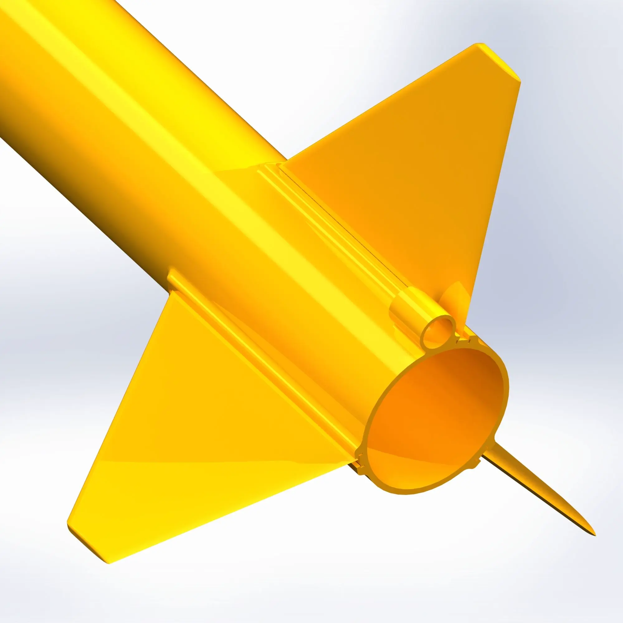 Uçan roket modeli Para, Uzunluk 530 mm