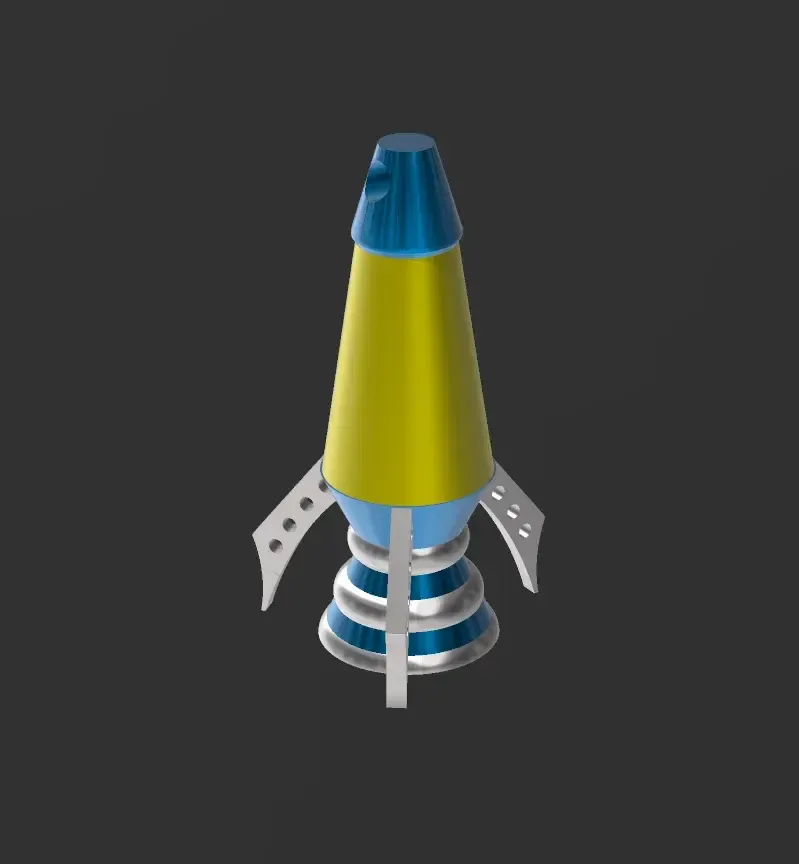 Lava Lamp rocket keychain