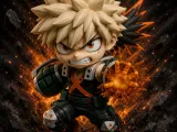 Katsuki Bakugo – Explosion Hero Keychain STL-1