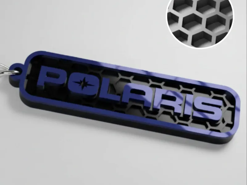 Polaris logo keychain