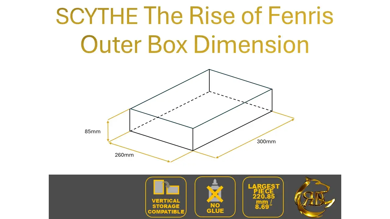 Scythe The Rise of Fenris Board Game Organizer | Insert