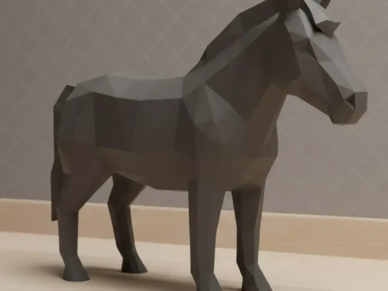 Poney - low poly