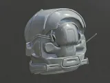 Sci-Fi Helmet Concept 3D Print Model-1