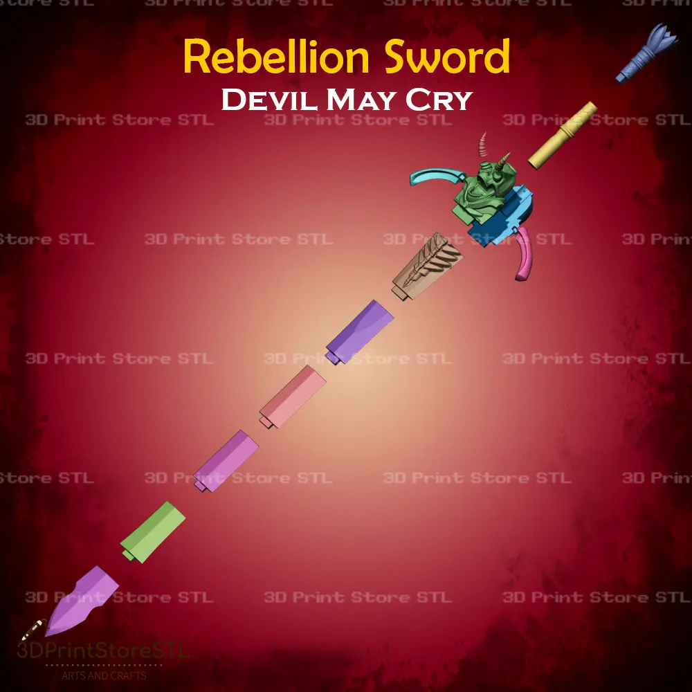 Rebellion Sword Cosplay Devil May Cry - STL Dosyası