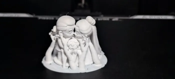 Wedding Couple Cake Topper Figurine - Art - PLA - 3D printed product - фото 7