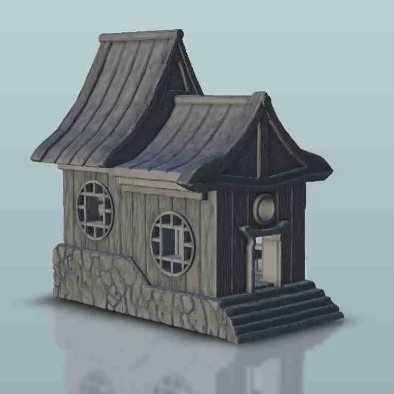 Oriental temple 4 - scenario asiatico terreno warhammer wargame