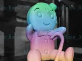 GINGERBREAD BOY WITH CHERRY EASY TO PRINT-0