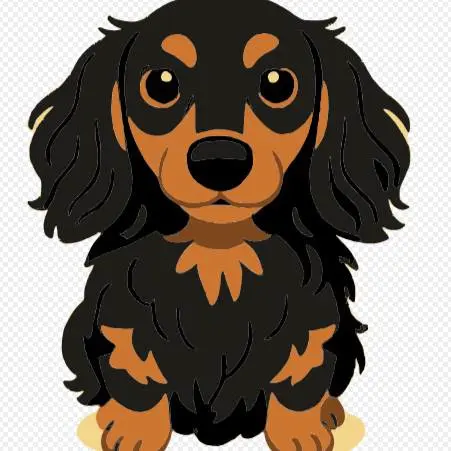 Cute Dachshund keychain