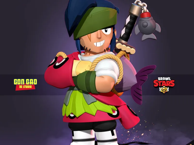 Kenji - Brawl Stars Fanart