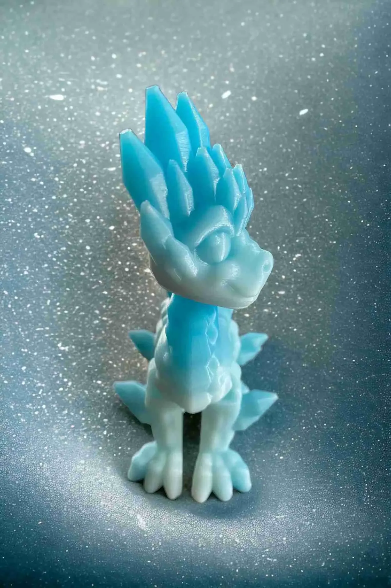 Baby Crystal Standing Dragon