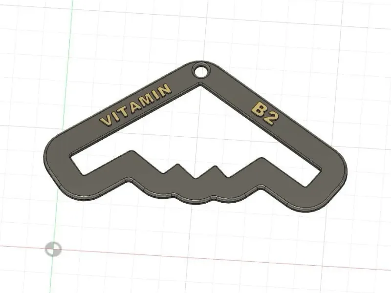 B2 keychain