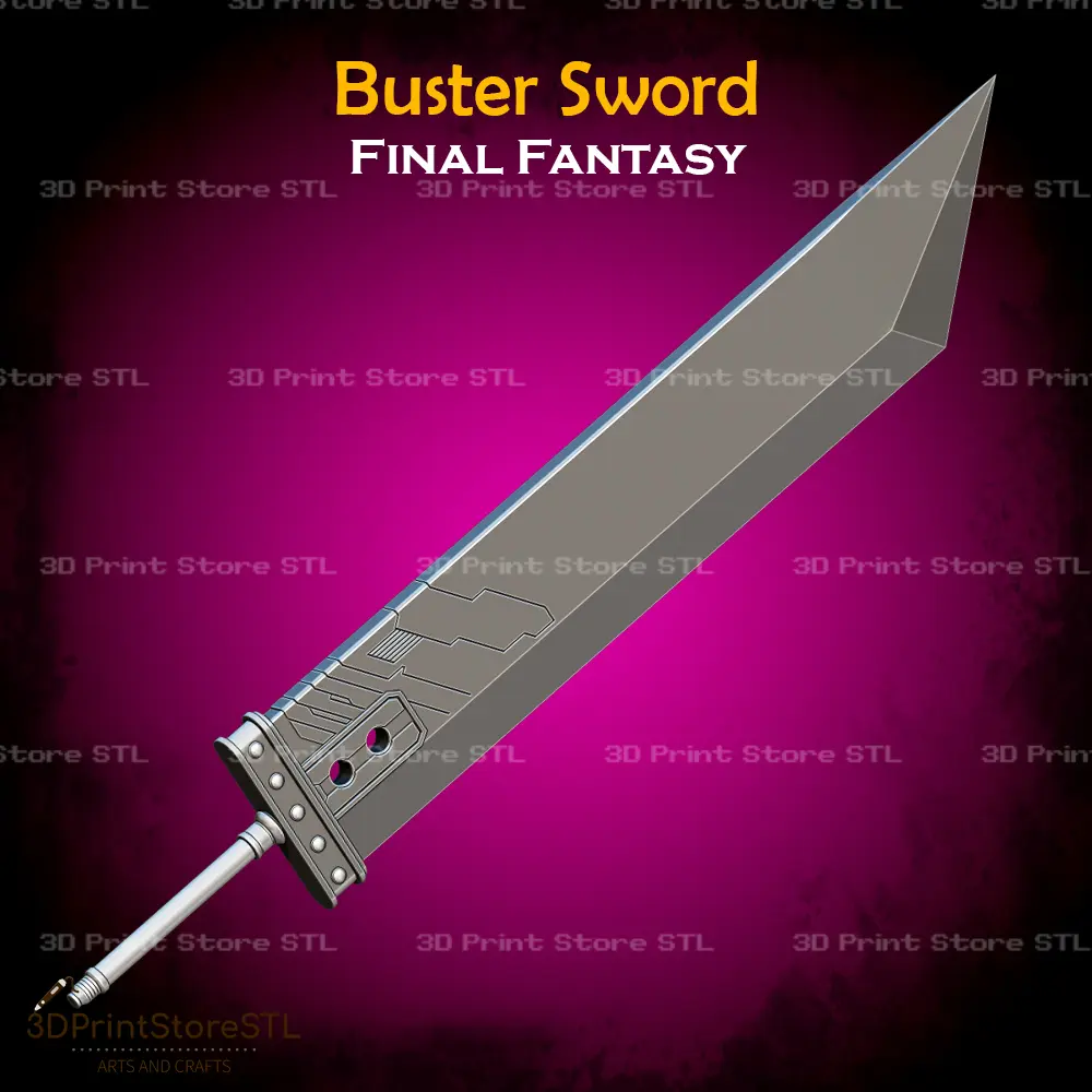 Buster Sword Cosplay Final Fantasy VII Remake - STL File