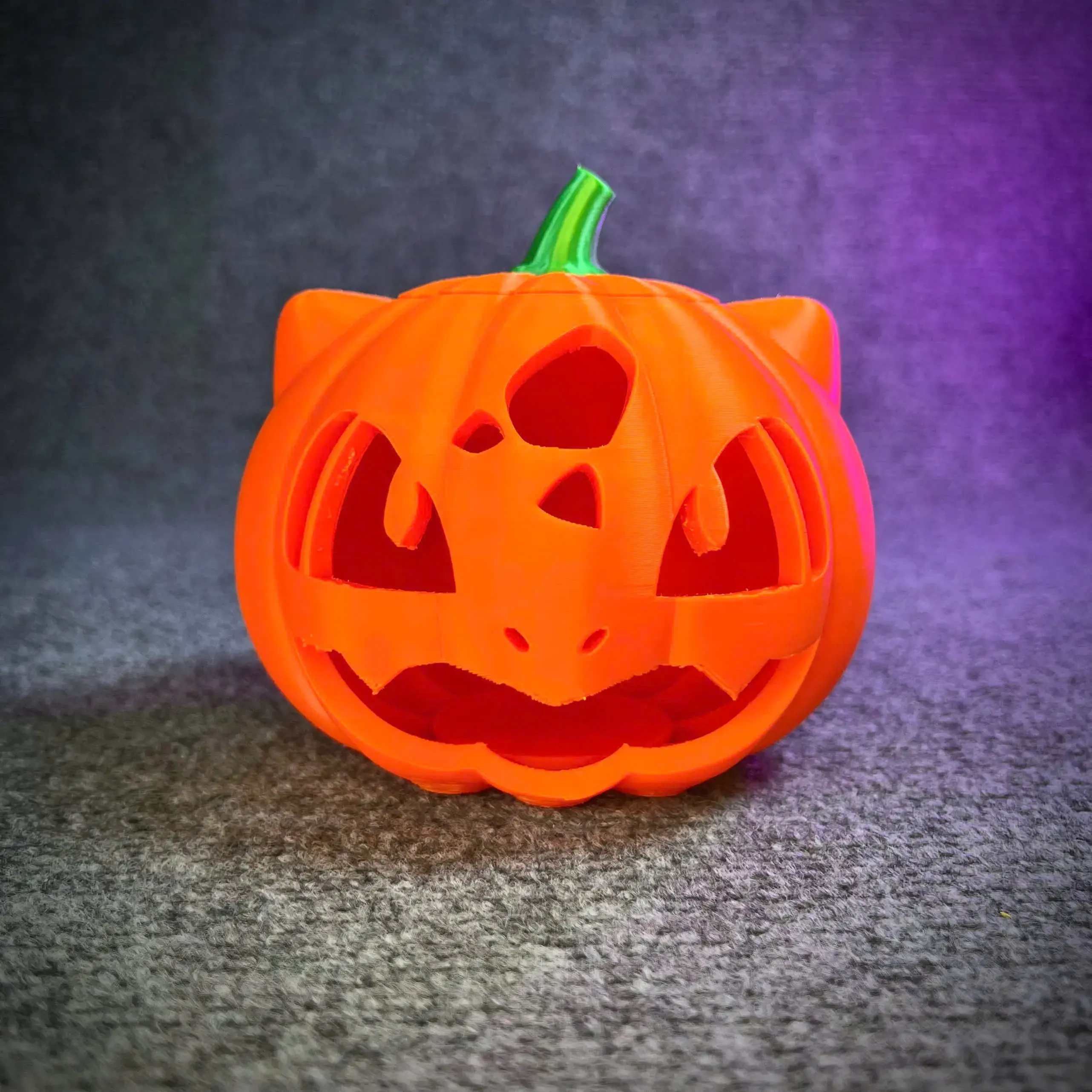 Halloween Pumpkin Bulbasaur - STL & 3mf Multicolor