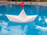 Floating paper boat-3