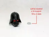 Darth Vader fridge magnet (print in place No Supports)-2