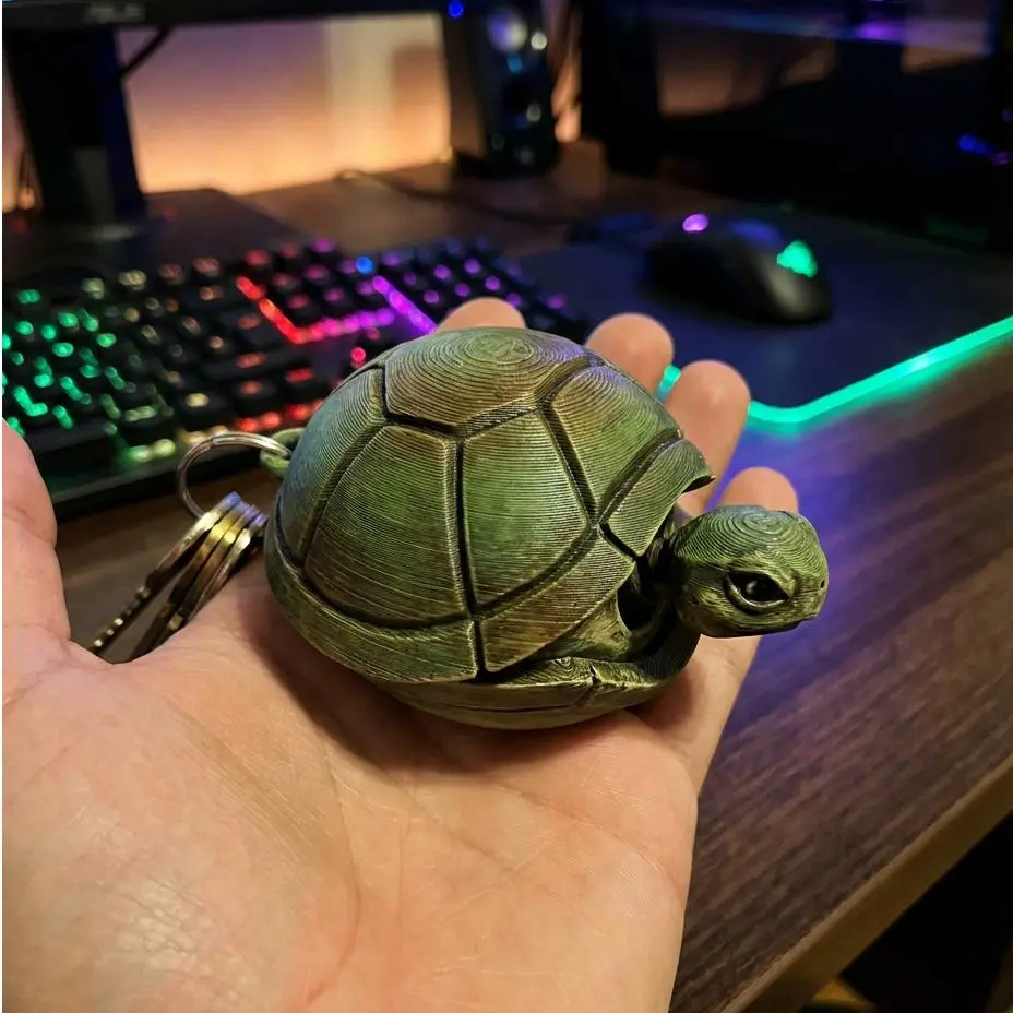 Tortoise Keychain | Turtle Key Ring Accessory