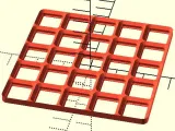 Small Sizes Gridfinity Half Size Thin Bases-0