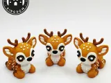 Flexi Tiny Deer, Keycahin version and 3mf files included-7