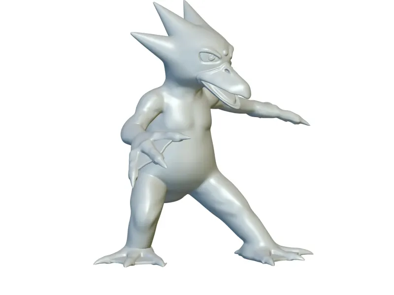 Pokemon Golduck #55 - Ready for 3D Printing!
