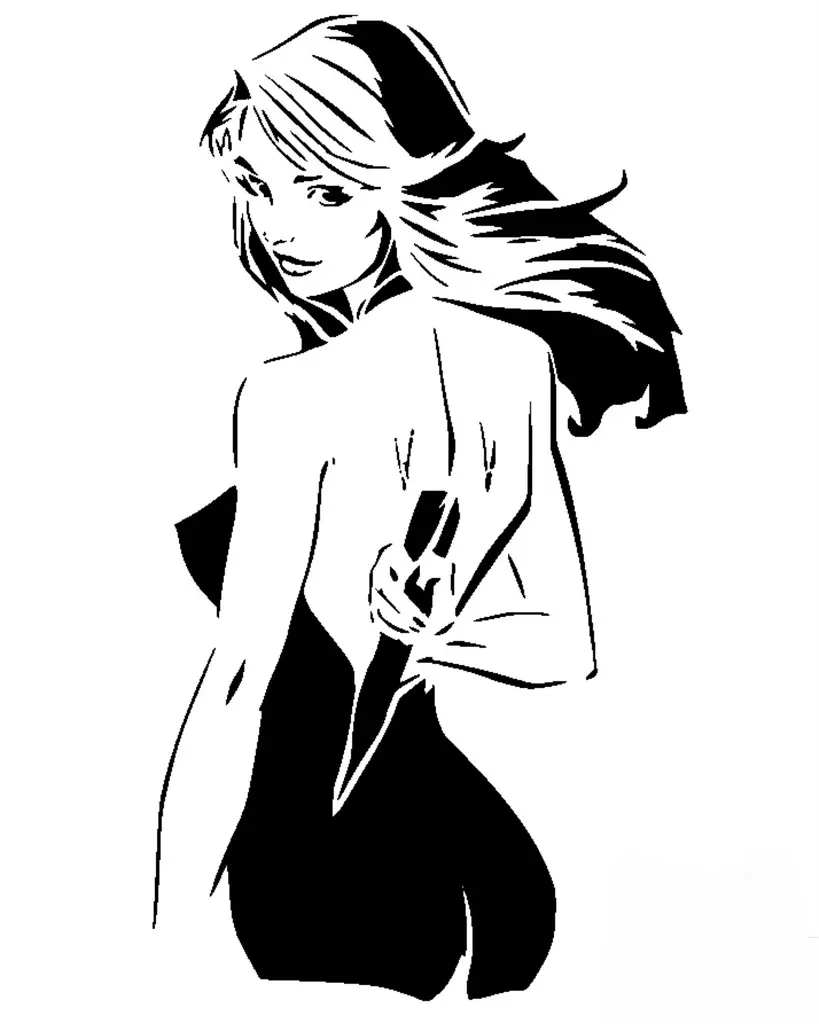 Buffy the vampire slayer stencil