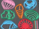 Shell Cookie Cutter Set – 3D Printable STL for Baking-0