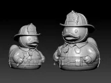 Rubber Duck - Firefighting duck - 3D print-3