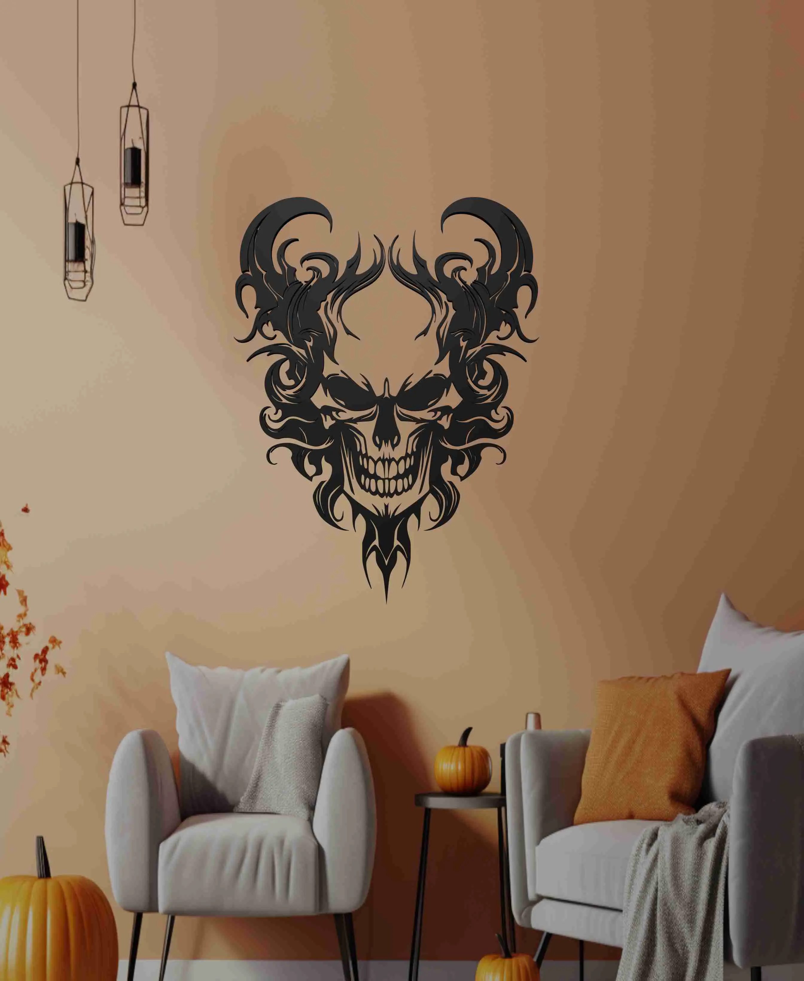 Devil Skull Wall Art