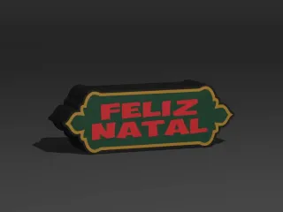 Feliz Natal 250mm X 85mm - Lightbox