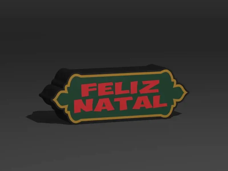 Feliz Natal 250mm X 85mm - Lightbox