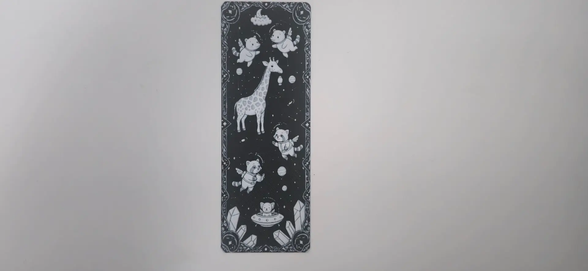 Space Giraffe and Friends Bookmark