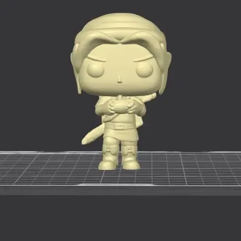 Ocarina of time Funko pop link print in place
